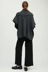 Look by M Ribbed Knit Shawl Collar Cardigan