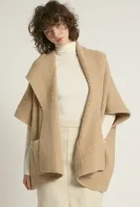 Look by M Ribbed Knit Shawl Collar Cardigan