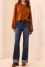 TRIBAL Brooke Palazzo Denim with Cuffs