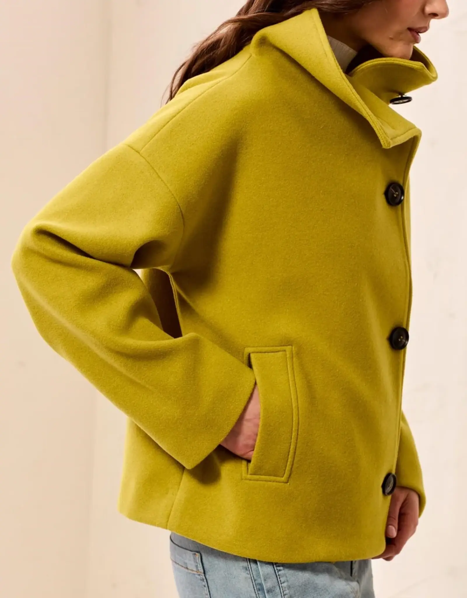 TRIBAL Lofty Chic Funnel Neck Jacket