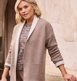 TRIBAL Luxe Coatigan with Patch Pockets