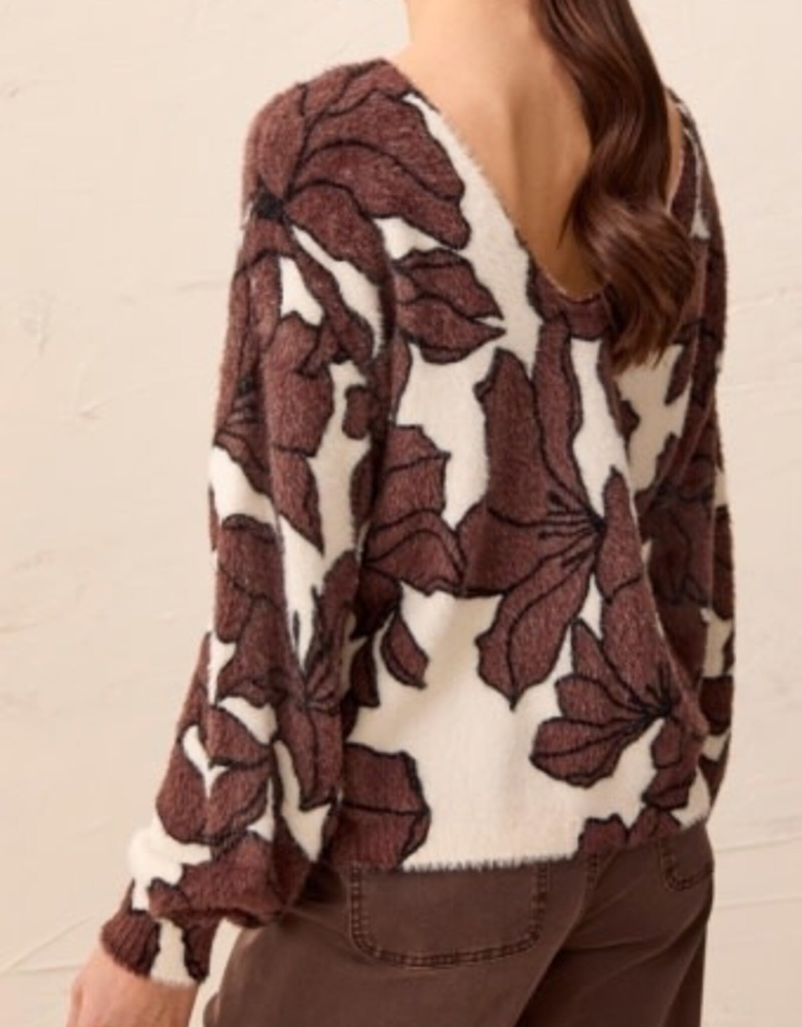 TRIBAL Reversible Foliage Sweater