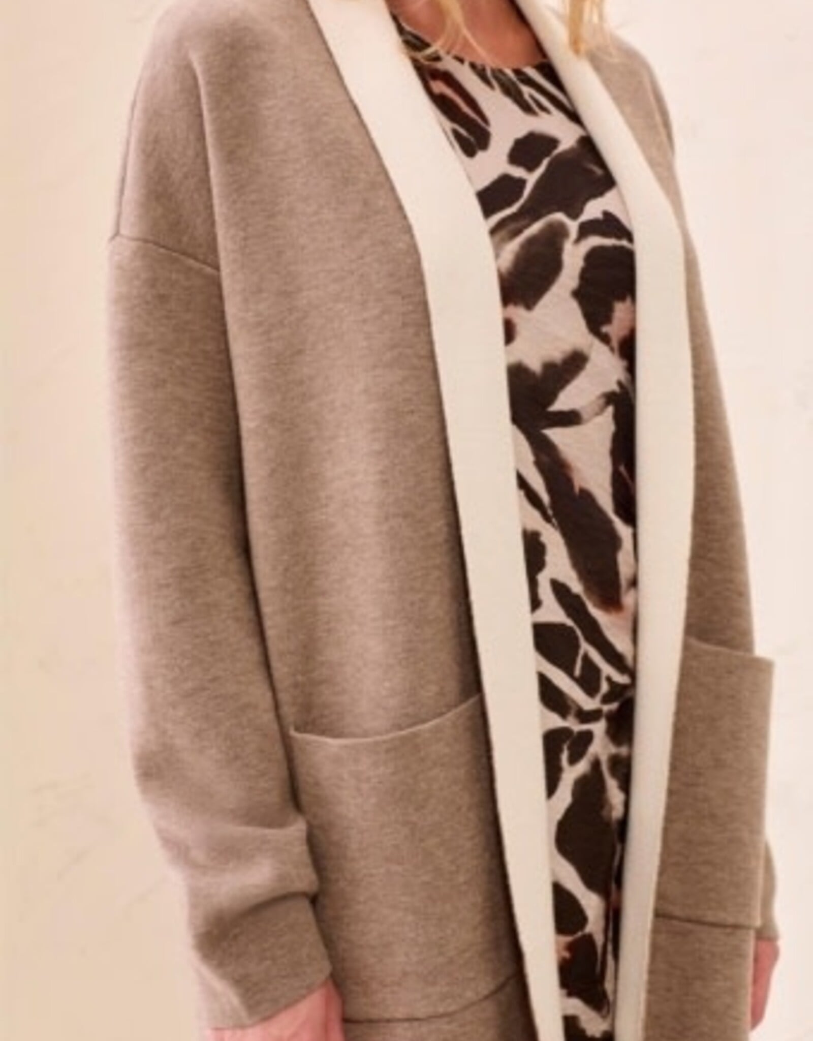 TRIBAL Luxe Coatigan with Patch Pockets