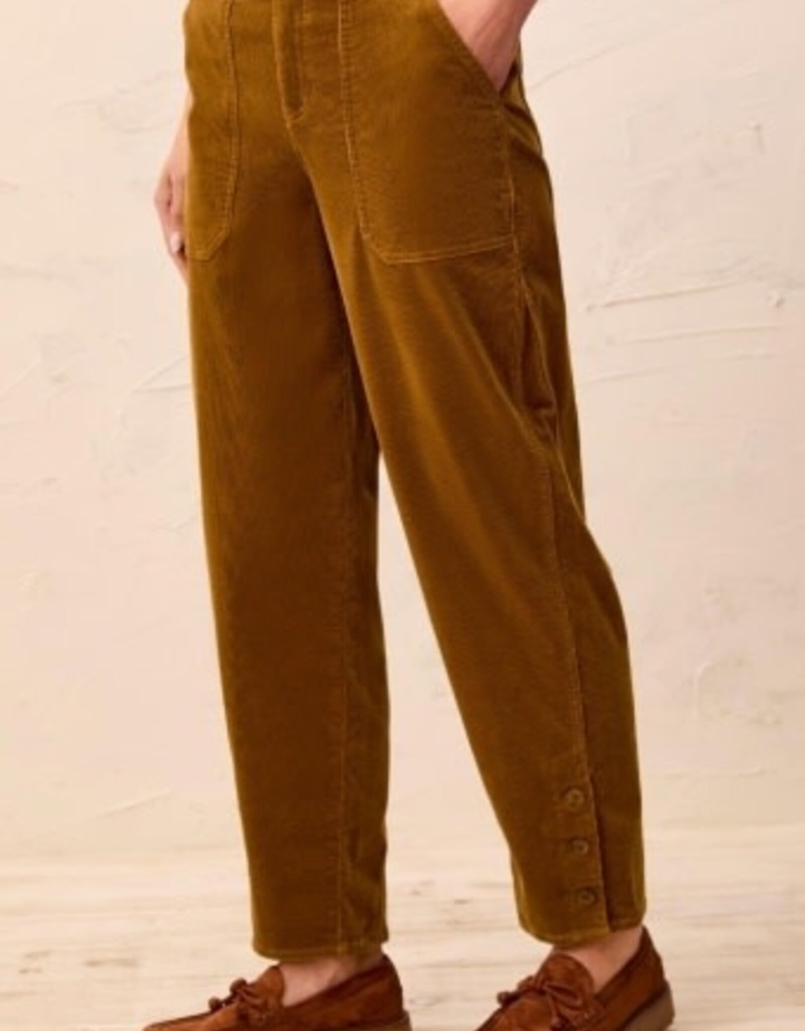 TRIBAL Corduroy Barrel Leg Pant