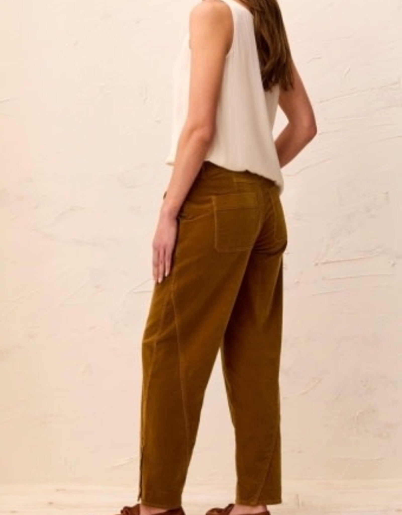 TRIBAL Corduroy Barrel Leg Pant