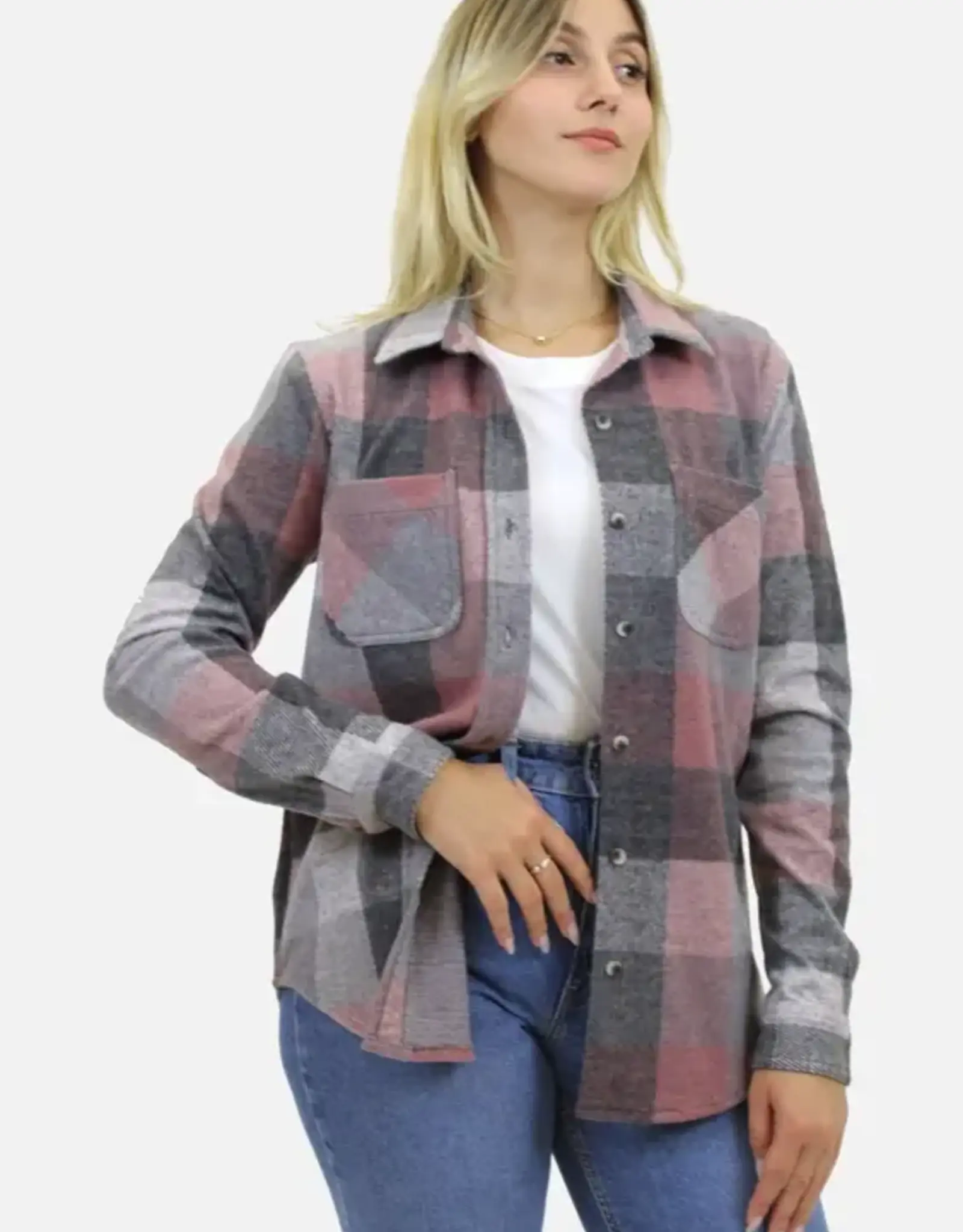 Sally Multi Plaid Shacket