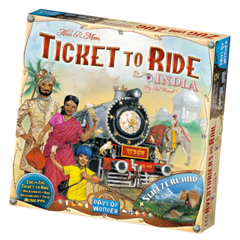 TICKET TO RIDE - India + Switzerland