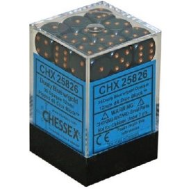 CHESSEX OPAQUE 36D6 DUSTY BLUE/COPPER 12MM