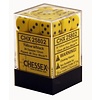 CHESSEX - OPAQUE - 36D6 - Yellow/Black