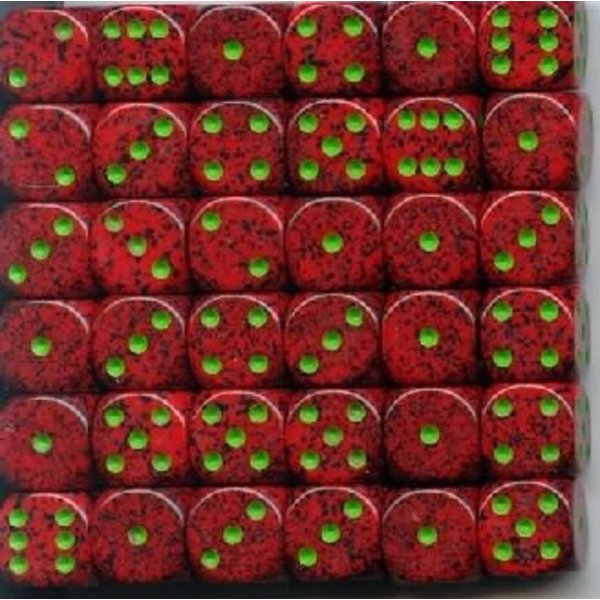 CHESSEX SPECKLED 36D6 STRAWBERRY 12MM