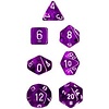 CHESSEX - TRANSLUCENT - 7DICE SET - Purple/White