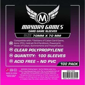Mayday MAYDAY GAMES - SMALL SQUARE - SLEEVES (100ct) - 70mmX 70mm