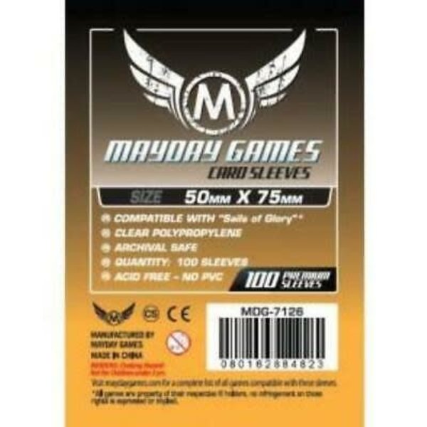 Mayday MAYDAY GAMES - SLEEVES (100ct) - 50mm X 75mm