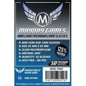 Mayday PREMIUM MINI EURO SLEEVES 45MM X 68MM 50CT