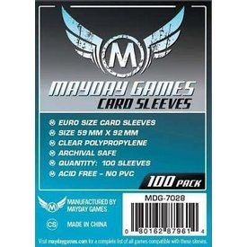 Mayday MAYDAY GAMES - EURO - SLEEVES (100ct) - 59mm X 92mm