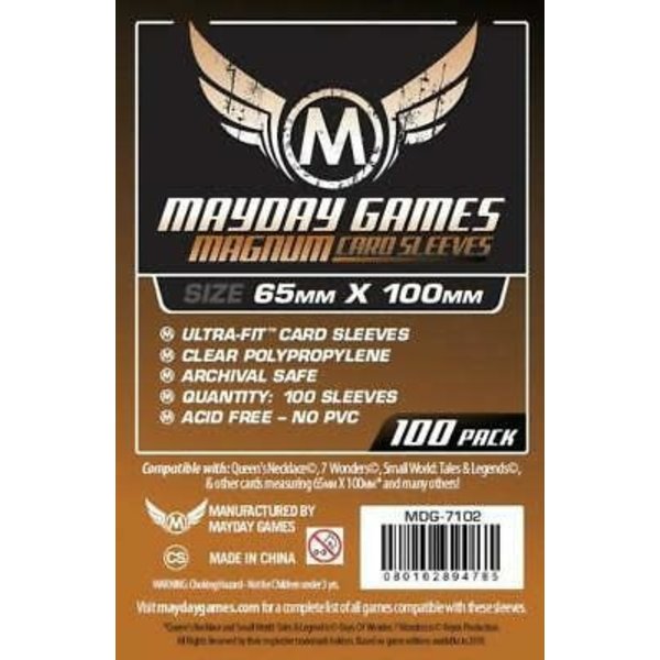 Mayday MAYDAY GAMES - MAGNUM - SLEEVES (100ct) - 65mm X 100mm