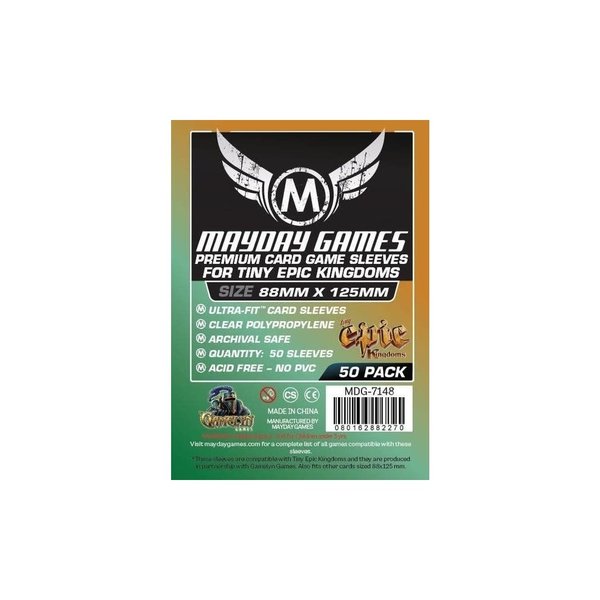 Mayday PREMIUM TINY EPIC SLEEVES 88mm X 125mm 50CT