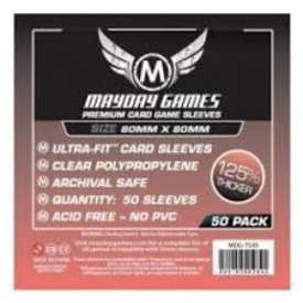 Mayday PREMIUM MEDIUM SQUARE SLEEVES 80mm X 80mm 50CT