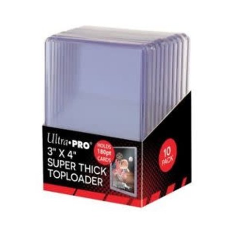 UP - SLEEVES (10ct) - TOPLOADER - SUPER THICK - 3X4 (180pt)