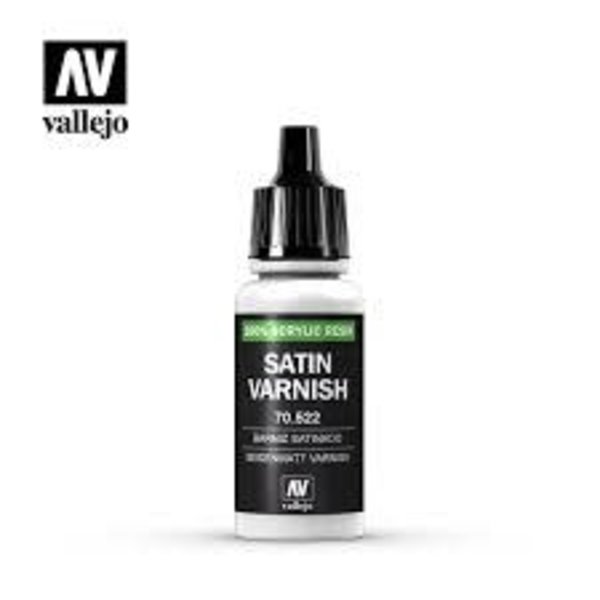 Vallejo VALLEJO: AUXILIARY PERMANENT SATIN VARNISH (17ML)