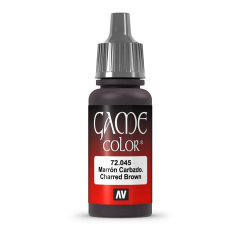 VALLEJO: GAME COLOR CHARRED BROWN (17ML)