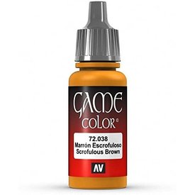 Vallejo VALLEJO: GAME COLOR SCROFULOUS BROWN (17ML)