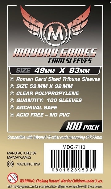 Mini USA Card Sleeves (41x63mm) - Mayday Games