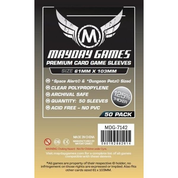 Mayday MAYDAY GAMES - PREMIUM SLEEVES - 61MM x 103MM (50CT)