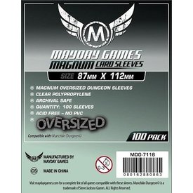 Mayday MAYDAY - MAGNUM - OVERSIZED - SLEEVES (100ct) - 87mm X 112mm