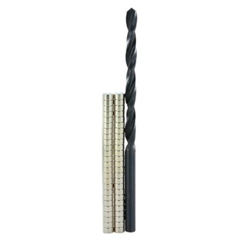 MAGNETS - COMBO PACK - 1/8 x 1/16 (50 ct + Drill)