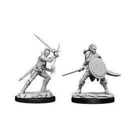 WIZKIDS PF UNPAINTED MINIS: FEMALE ELF FIGHTER