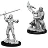 DND UNPAINTED MINIS: FEMALE HALF-ORC FIGHTER