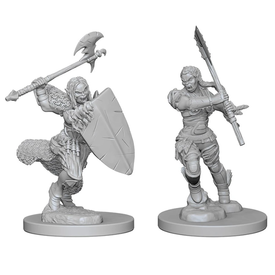 Wizkids PATHFINDER - UNPAINTED MINIS - Female Half-Orc Barbarian