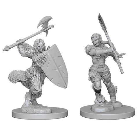 PATHFINDER - UNPAINTED MINIS - Female Half-Orc Barbarian