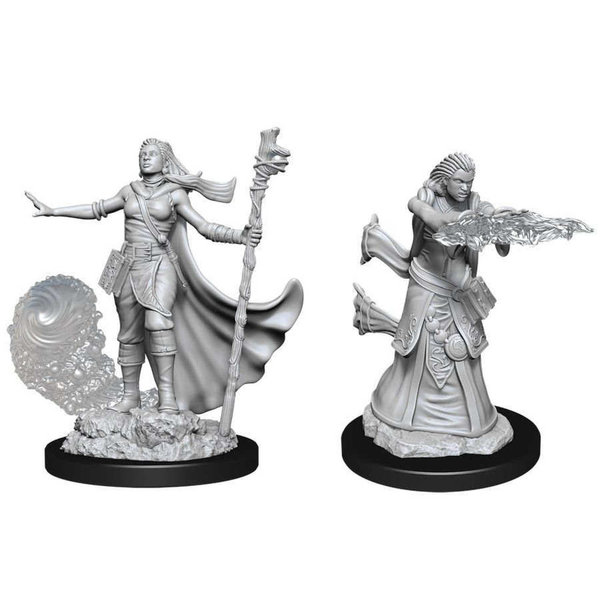 WIZKIDS DND UNPAINTED MINIS: FEMALE HUMAN WIZARD