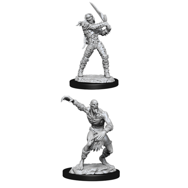 WIZKIDS DND UNPAINTED MINIS: WIGHT AND GHAST