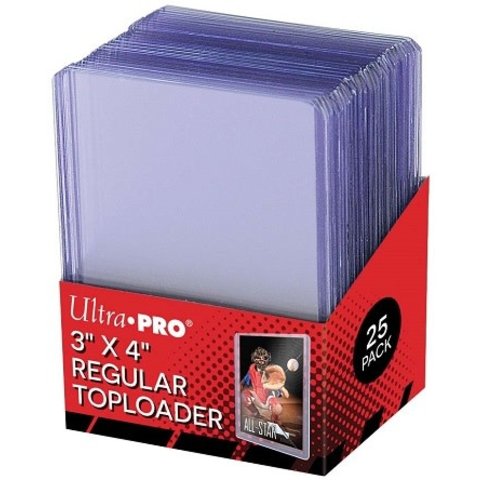 UP - SLEEVES (25ct) - TOPLOADER - REGULAR - 3X4 (35pt)