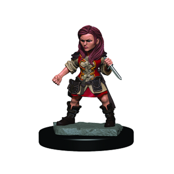 WIZKIDS DND ICONS: PREMIUM FIG HALFLING FEMALE ROGUE