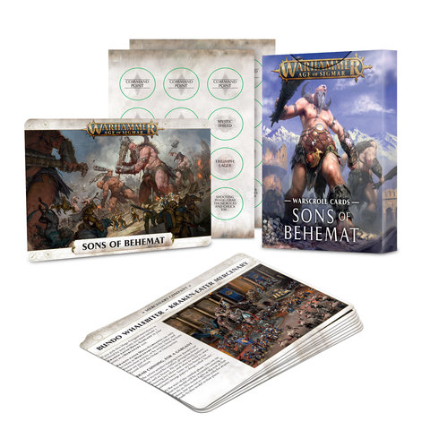 WARSCROLL CARDS: SONS OF BEHEMAT (ENGLISH)