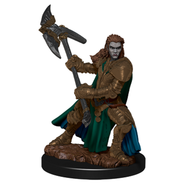 WIZKIDS DND ICONS: HALF-ORC FIGHTER FEMALE PREMIUM FIG