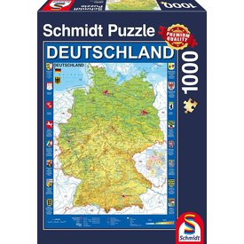 Schmidt PUZZLE - 1000piece - Map of Germany