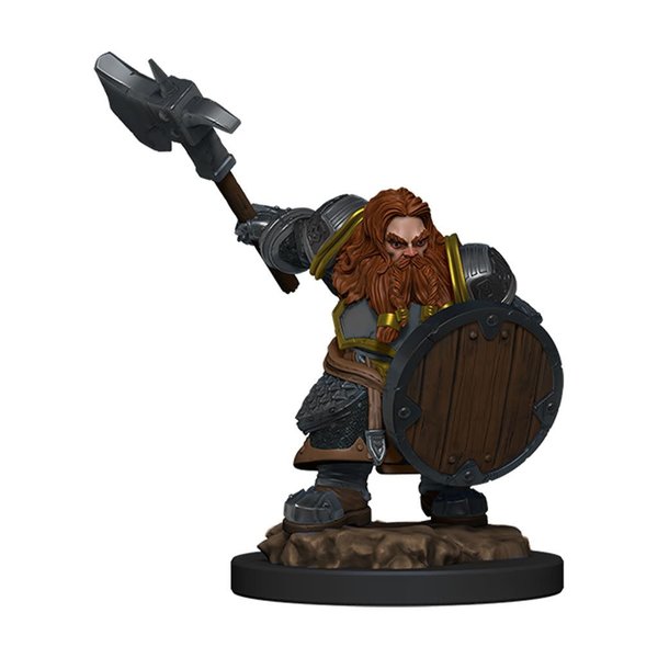 WIZKIDS DND ICONS OF THE REALMS DWARF FIGHTER MALE PREM FIG