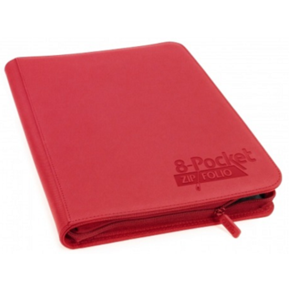 Ultimate Guard UG QUADROW ZIPFOLIO XENOSKIN 8PKT RED