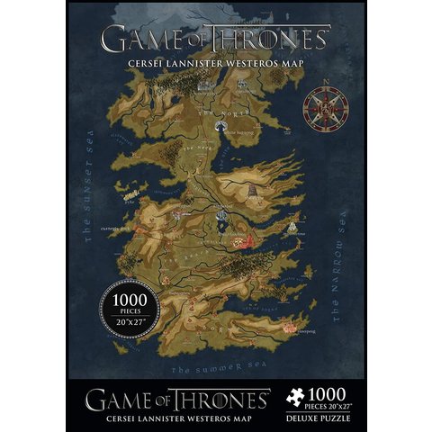 GAME OF THRONES PUZZLE 1000PC WESTEROS MAP