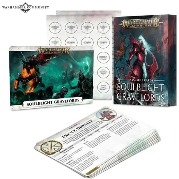 Age of Sigmar WARSCROLLS: SOULBLIGHT GRAVELORDS (FRE)