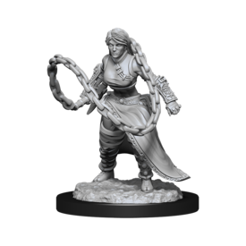 WIZKIDS DND UNPAINTED MINIS HUMAN MONK FEMALE