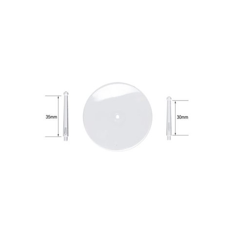 CITADEL - ROUND BASE - BALL TOP FLYING STEMS - 60mm