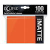 UP - D-PRO - ECLIPSE - SLEEVES (100ct) - MATTE - Pumpkin Orange