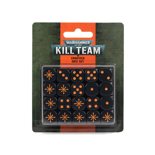 Warhammer 40k 40K - KILL TEAM - CHAOTICA - Dice Set