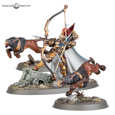 STORMCAST ETERNALS : KNIGHT-JUDICATOR WITH GRYPH-HOUNDS
